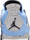 Унисекс кроссовки Nike Air Jordan 4 Retro GS &amp;#039;University Blue&amp;#039;