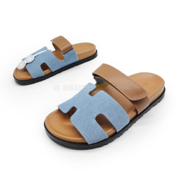 Hermes Flip-flops Blue/Brown