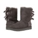 Женские угги с бантиками Bailey Bow II Grey