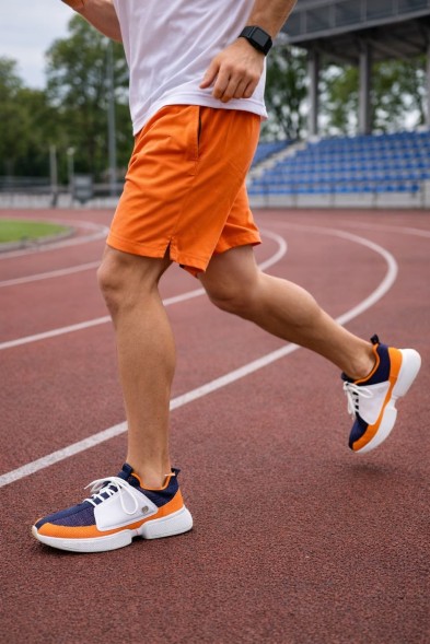 Мужские кроссовки Hermes Casual Shoes For Men Navy/Orange/White