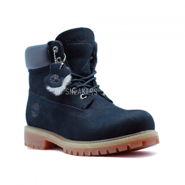 Женские ботинки с мехом Timberland New Navy