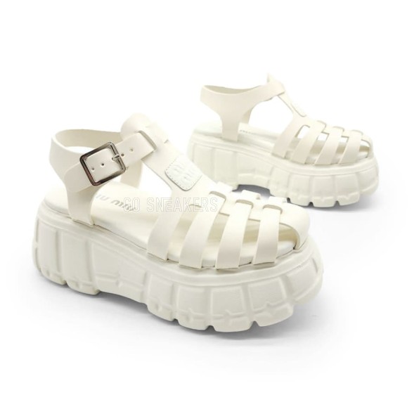 Женские босоножки Miu-Miu Sandals Platform White