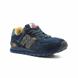 New Balance Женские 574 Navy Gold