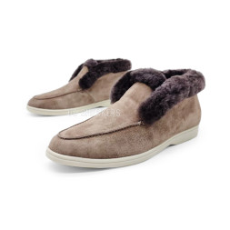 Loro Piana Low Winter Suede Brown