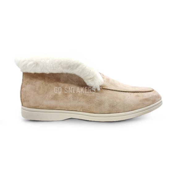 Унисекс зимние ботинки Loro Piana Low Winter Suede Sand