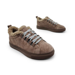 Brunello Cucinelli Winter Sneaker Suede Light Brown