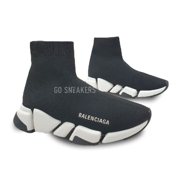 Женские кроссовки Balenciaga Speed Trainer High Top Black/White