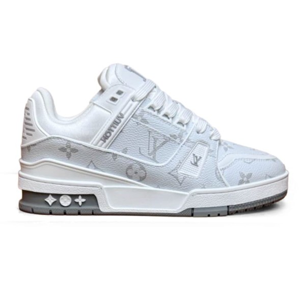 Женские кроссовки Louis Vuitton Trainer Maxi Skateboard Shoes Low-Top White