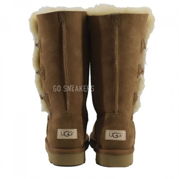 Женские высокие угги с пуговицами Tall Bailey Button Triplet II Chestnut