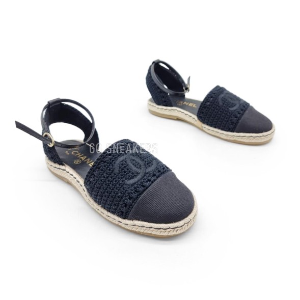 Женские балетки Chanel Flats Textile Black