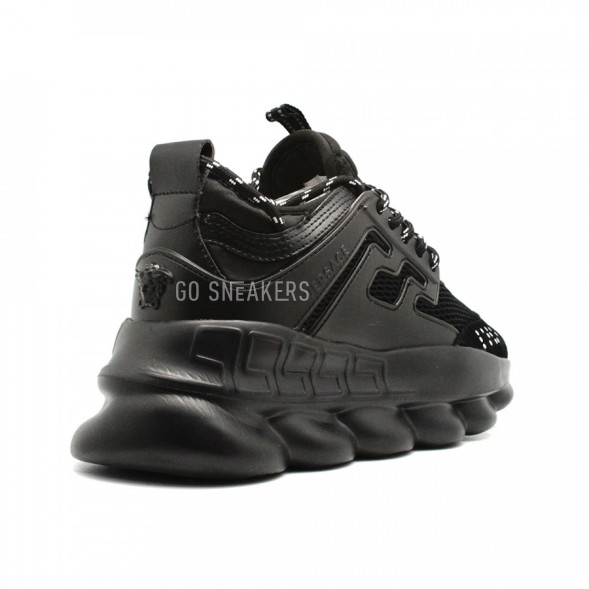 Женские кроссовки Versace Chain Reaction Total Black