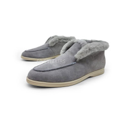 Loro Piana Open Walk Grey Suede