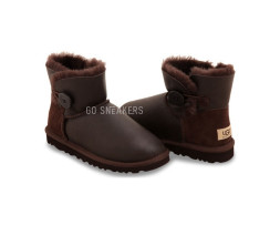 Bailey Button Metallic Chocolate