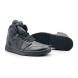 Унисекс зимние кроссовки Nike Air Jordan Leather Winter Full Black