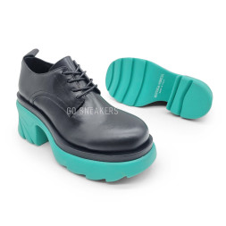 Bottega Veneta Loafers Black/Turquose