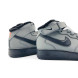 Унисекс зимние кроссовки Nike Air Force 1 ’07 LV8 Mid Utility Winter Leather Grey/Black