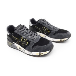 Premiata 483 Textile/Suede Grey/Black