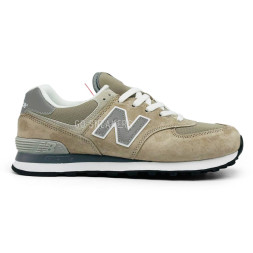 New Balance 574 Suede Man Beige/Grey