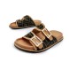 Мужские шлепки Fendi Flip-flops Double Brown/Olive