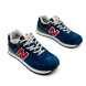 Мужские кроссовки New Balance 574 Suede Man Navy/Red