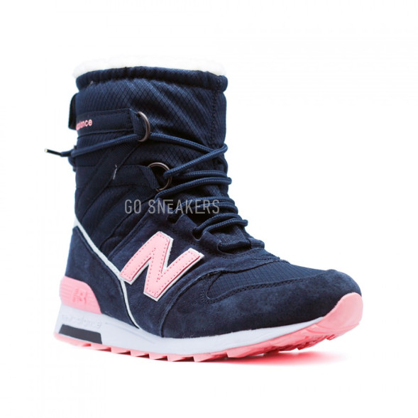 Женские зимние дутики New Balance Pink-Navy