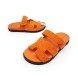 Унисекс сандалии Hermes Flip-flops Chypre Unisex Orange Suede
