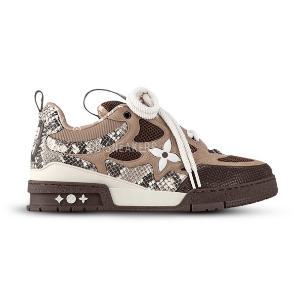 Унисекс кроссовки Louis Vuitton Skate Sneaker &amp;#039;Brown Python&amp;#039;