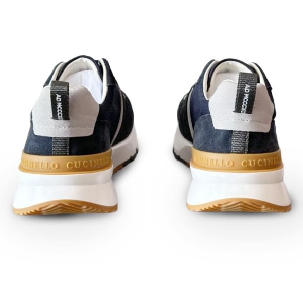 Мужские кроссовки Brunello Cucinelli Suede Textile Navy