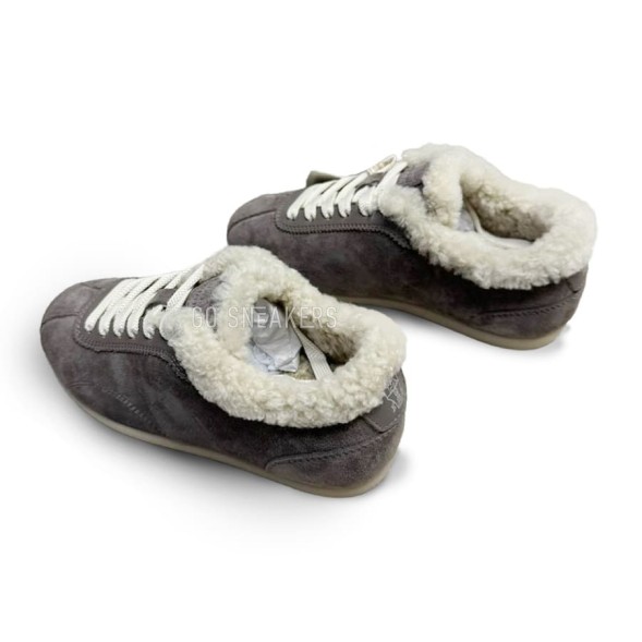 Женские зимние кроссовки Brunello Cucinelli Sneakers Winter Grey