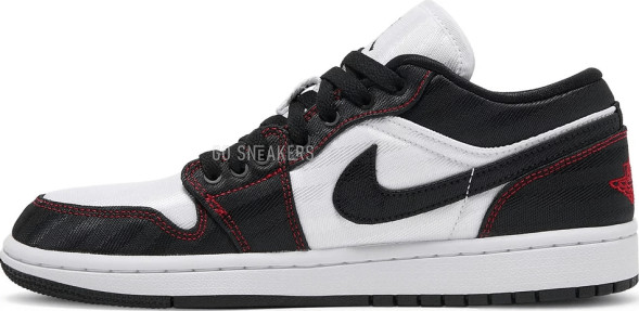 Женские кроссовки Nike Wmns Air Jordan 1 Low SE Utility &amp;#039;White Black Red&amp;#039;
