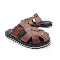 Dior Flip-flop Leather Chocolate