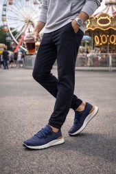 Brunello Cucinelli Textile Run Navy