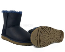 Mini Zip Metallic Navy