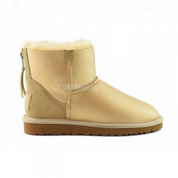 Mini Zip Metallic Soft Gold