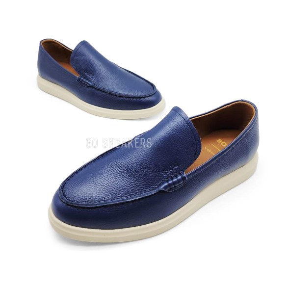 Мужские лоферы Hugo Boss Loafers Leather Navy