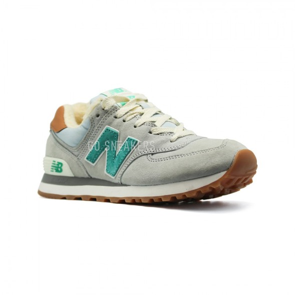 Женские зимние кроссовки New Balance 574 Cruisin Light Grey