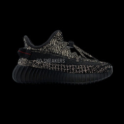 Детские кроссовки Adidas Yeezy Boost 350 v2 Reflective - Black