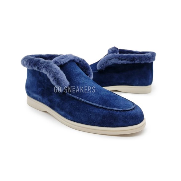 Унисекс ботинки Brunello Cucinelli Suede Blue